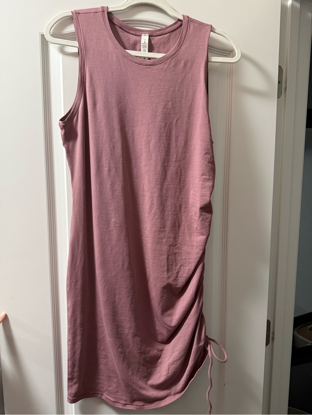 lululemon athletica Sleeveless Ruched Midi Dress in Dusty Rose